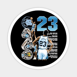 Michael Jordan College Stats Magnet